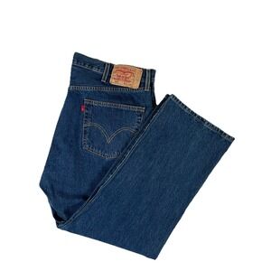 Vintage Levis 501 XX‎ Dark Wash Jeans Men's 42x30 (42x31) Blue Denim Button Fly